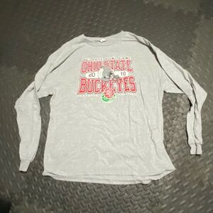Gray Ohio State Buckeyes Long Sleeve Shirt